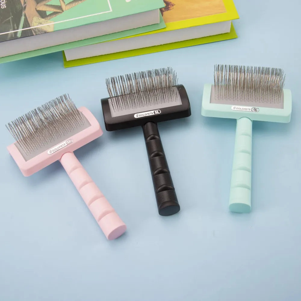 Long Pin Dog Slicker Brush – Grooming Tool for Poodles, Doodles & Long-Haired Dogs
