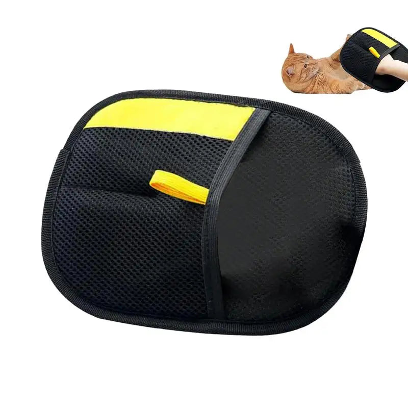 Pet Grooming Gloves – Static Hair Remover Brush for Dogs & Cats
