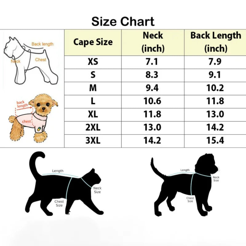 Halloween Pet Vampire Cloak – Cosplay Costume for Small & Medium Dogs and Cats