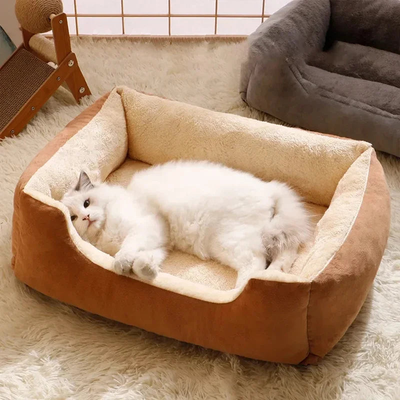 Plush Cat Bed | Cozy & Breathable Pet Cushion