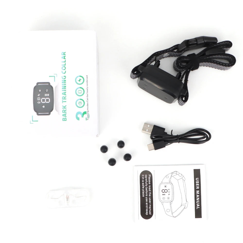 Smart Automatic Anti-Barking Dog Collar – Rechargeable Waterproof Training Collar