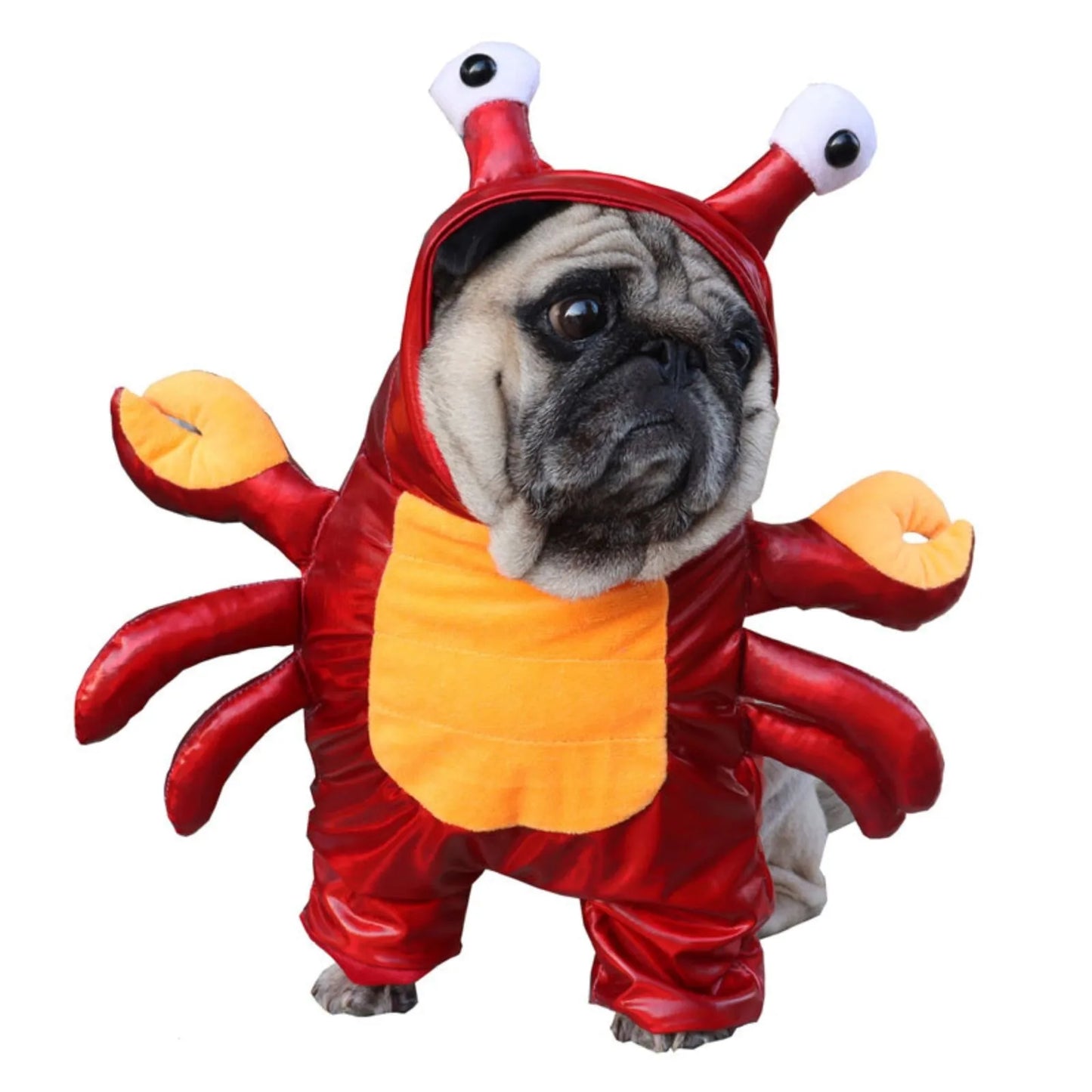 Funny Halloween Pet Costume – Crab Hoodie for Small & Medium Dogs and Cats