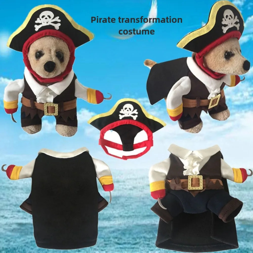 Halloween Pumpkin Pet Dress – Funny Costume for Small Dogs & Cats
