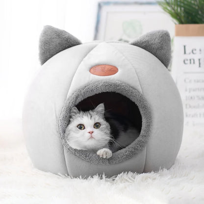 Deep Sleep Comfort Cat Bed – Cozy Winter Mat & Indoor Cave Nest for Cats & Small Dogs