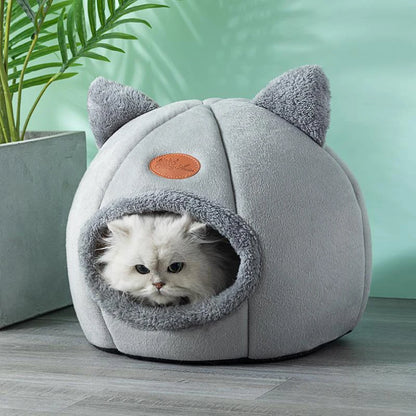 Deep Sleep Comfort Cat Bed – Cozy Winter Mat & Indoor Cave Nest for Cats & Small Dogs