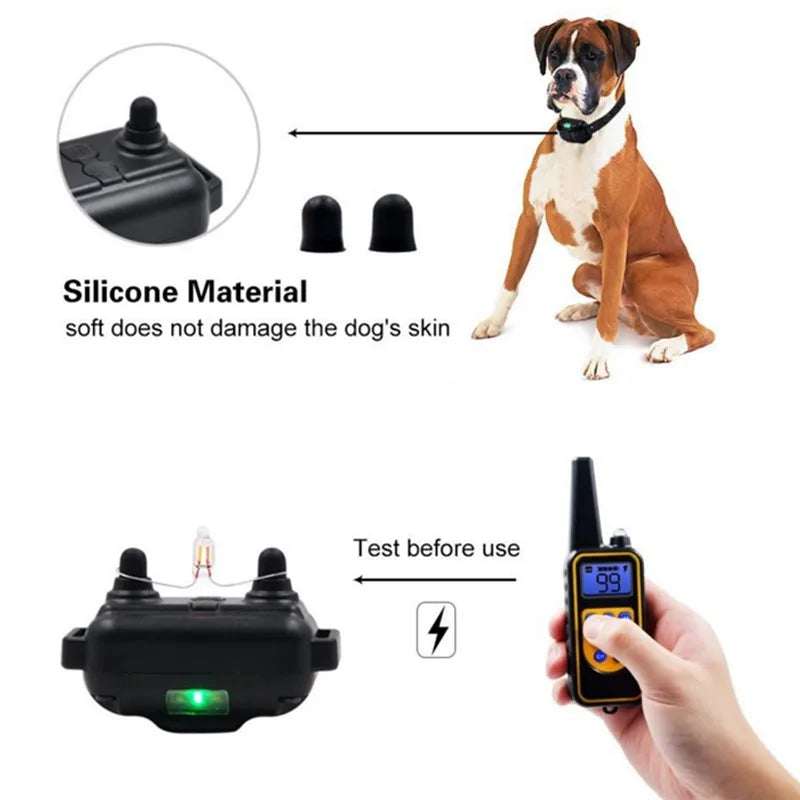 Electric Dog Training Collar with Remote | Waterproof & Rechargeable