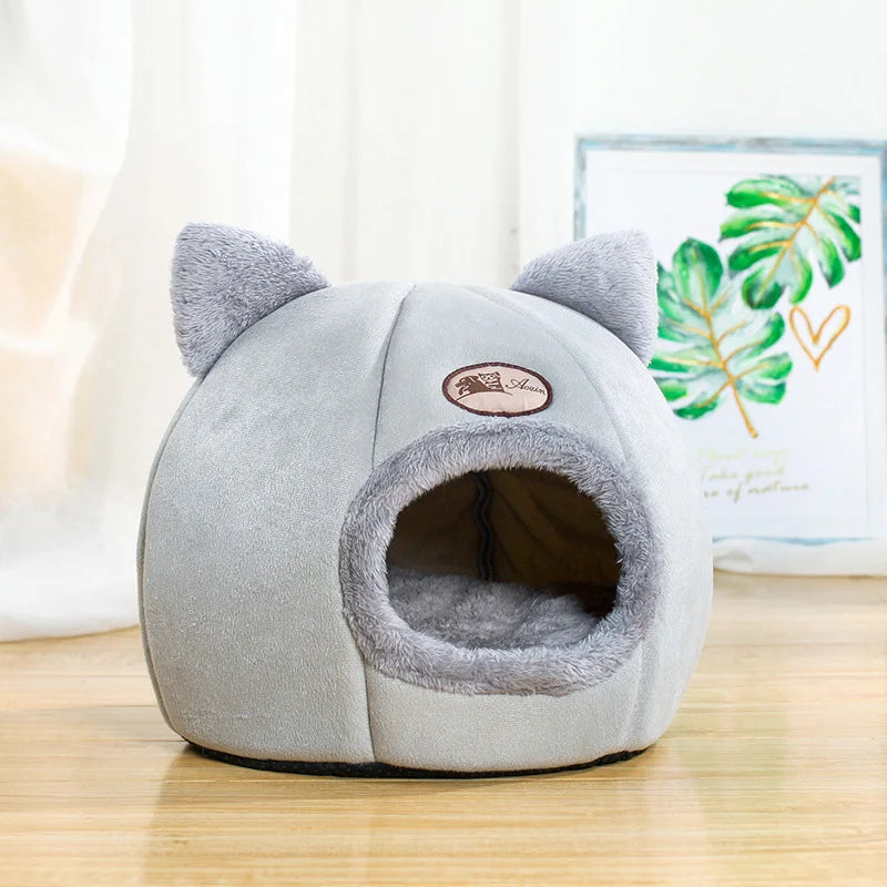 Deep Sleep Comfort Cat Bed – Cozy Winter Mat & Indoor Cave Nest for Cats & Small Dogs