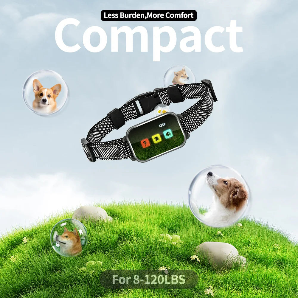 Smart Remote Control Dog Training Collar – Waterproof Shock & Vibration