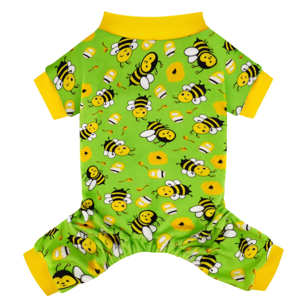 Funny Bee Dog Pajamas – Soft Winter Onesie for Small Dogs