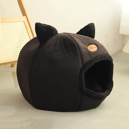 Deep Sleep Comfort Cat Bed – Cozy Winter Mat & Indoor Cave Nest for Cats & Small Dogs