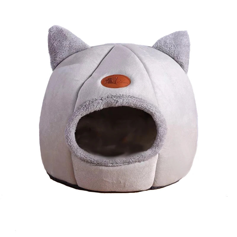 Deep Sleep Comfort Cat Bed – Cozy Winter Mat & Indoor Cave Nest for Cats & Small Dogs