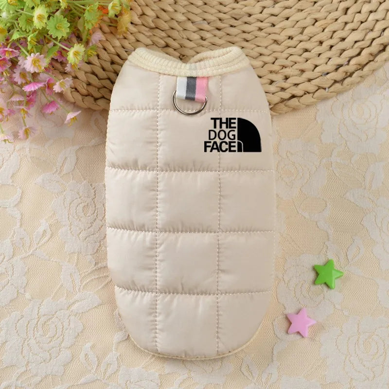 Designer Dog Winter Coat – Trendy Warm Pet Clothes for Small & Medium Dogs
