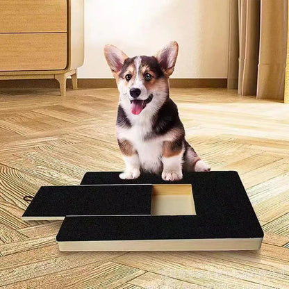 Wood Dog Nail Scratchboard – Adjustable Drawer Type Self Grinder Toy