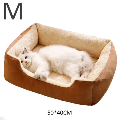 Plush Cat Bed | Cozy & Breathable Pet Cushion
