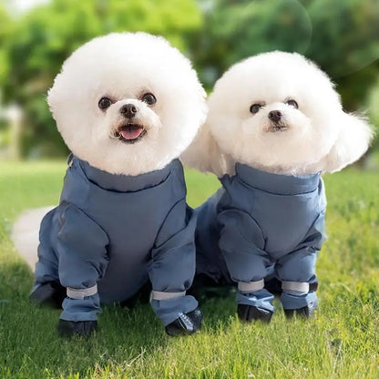 Waterproof Dog Boots with Suspenders – Adjustable Anti-Slip Pet Shoes