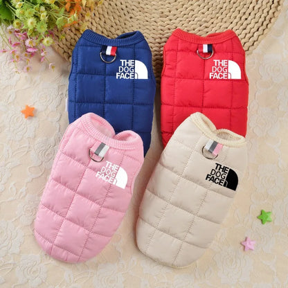 Designer Dog Winter Coat – Trendy Warm Pet Clothes for Small & Medium Dogs