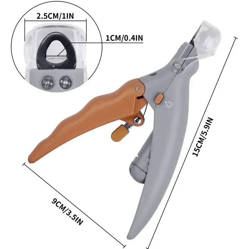 Pet Nail Clipper with LED Light – Dog & Cat Nail Trimmer Grooming Tool
