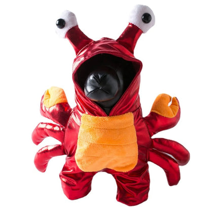Funny Halloween Pet Costume – Crab Hoodie for Small & Medium Dogs and Cats