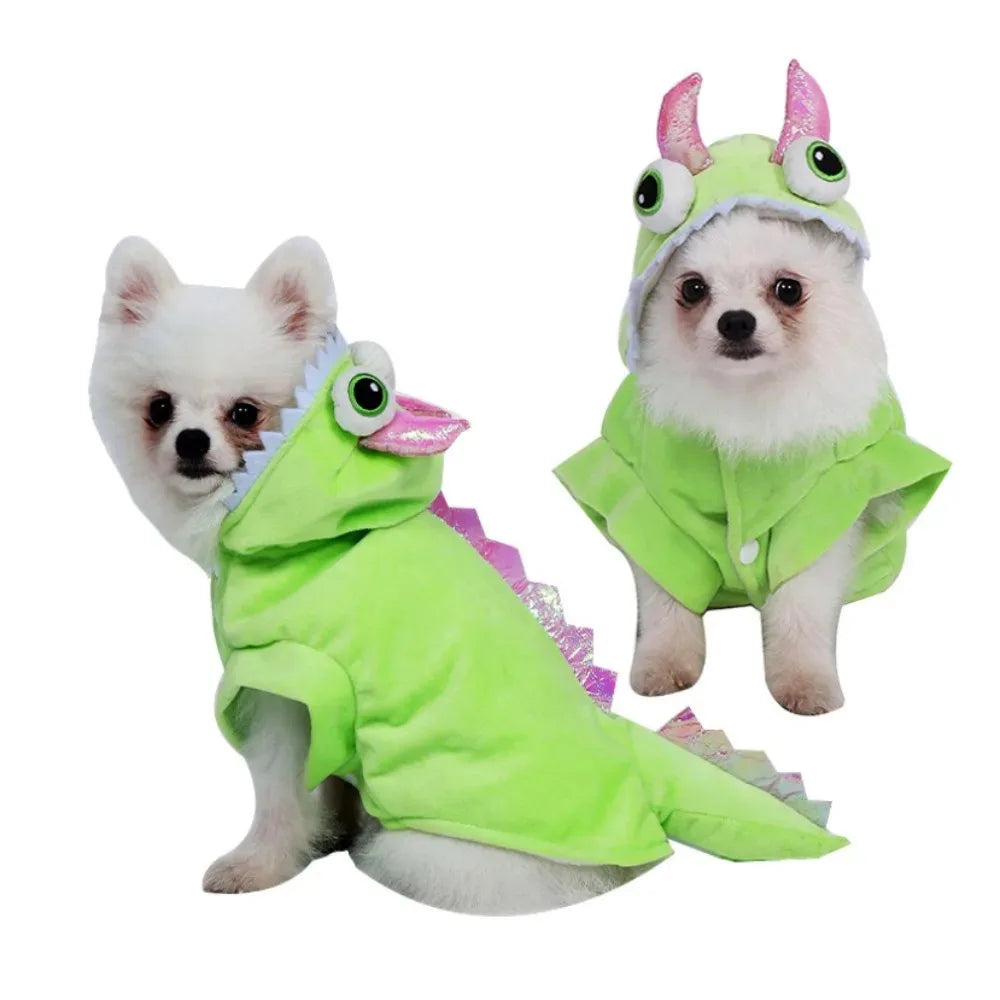 Halloween Pumpkin Pet Dress – Funny Costume for Small Dogs & Cats