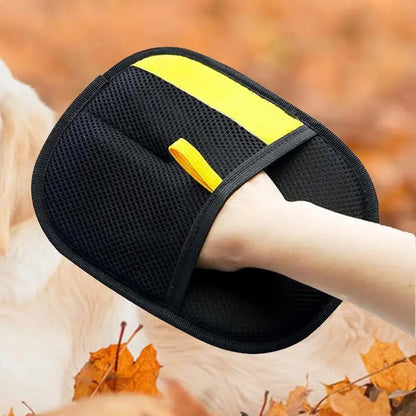 Pet Grooming Gloves – Static Hair Remover Brush for Dogs & Cats