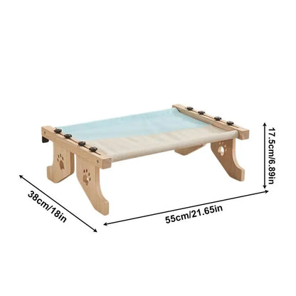 Window Hanging Cat Bed – Removable Balcony Cat Hammock