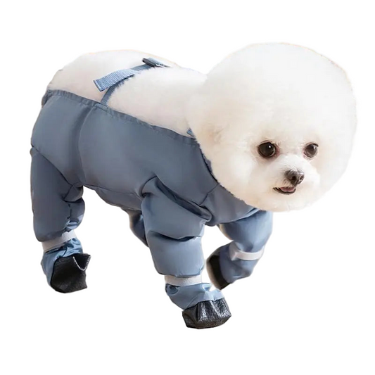 Waterproof Dog Boots with Suspenders – Adjustable Anti-Slip Pet Shoes