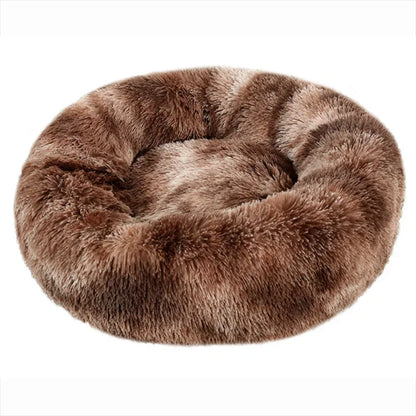 Round Plush Pet Bed | Soft & Warm Sleeping Bed for Dogs and Cats