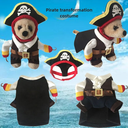 Halloween Pumpkin Pet Dress – Funny Costume for Small Dogs & Cats