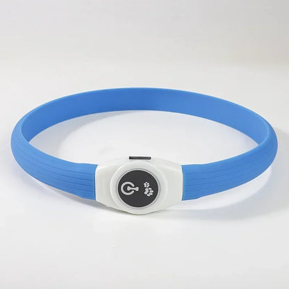 LED Luminous Dog Collar – USB Rechargeable Waterproof Night Safety Collar