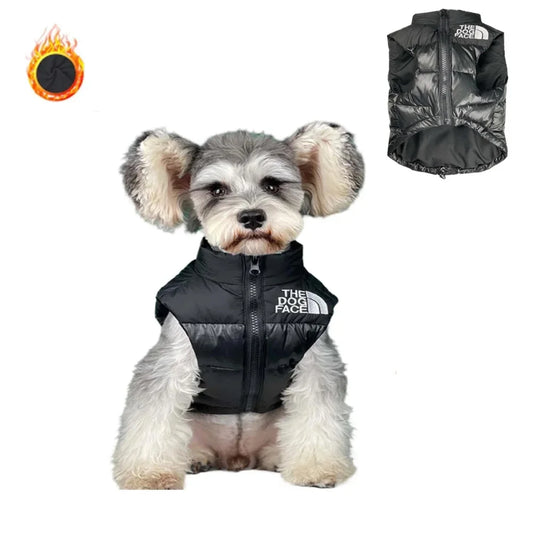 Autumn Winter Dog Jacket | Warm Leather Vest for Small & Medium Dogs