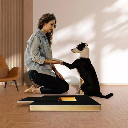 Wood Dog Nail Scratchboard – Adjustable Drawer Type Self Grinder Toy