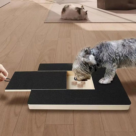 Wood Dog Nail Scratchboard – Adjustable Drawer Type Self Grinder Toy