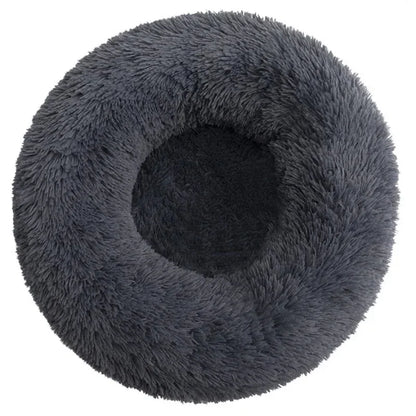 Round Plush Pet Bed | Soft & Warm Sleeping Bed for Dogs and Cats
