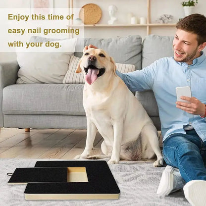 Wood Dog Nail Scratchboard – Adjustable Drawer Type Self Grinder Toy